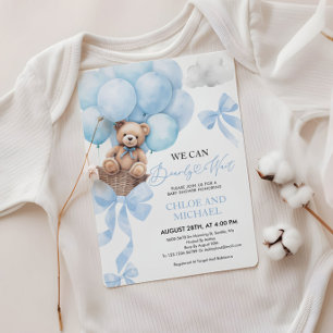 Invitation Nous pouvons attendre l'invitation Baby shower