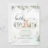 Invitation Nous pouvons attendre l'invitation Baby shower (Devant)