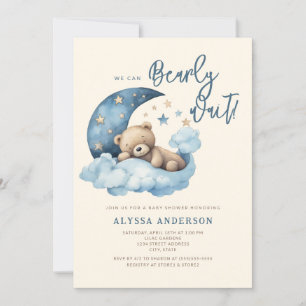 Invitation Nous pouvons attendre l'invitation Baby shower