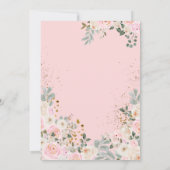 Invitation Nous Pouvons Attendre Pink Teddy Bear Baby shower  (Dos)