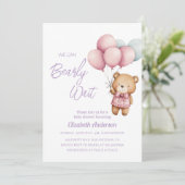 Invitation Nous pouvons attendre prématurément Baby shower - (Debout devant)