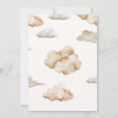 Invitation Nous pouvons attendre prématurément Cloud Baby sho (Dos)