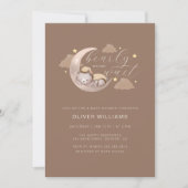 Invitation Nous pouvons attendre prématurément Cub Brown Moon (Devant)