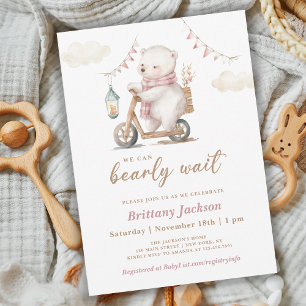Invitation Nous pouvons attendre prématurément le Baby shower