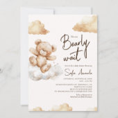 Invitation Nous pouvons attendre prématurément Ours Cloud Bab (Devant)