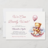 Invitation Nous Pouvons Attendre Rapidement Cheval Cheval Béb (Devant)