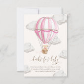 Invitation Nous Pouvons Attendre Teddy Bear Livres Pour Baby (Devant)