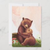 Invitation Nous pouvons attendre tôt Bear Baby shower Invitat (Dos)