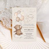 Invitation Nous pouvons attendre tôt Teddy Bear Baby shower n