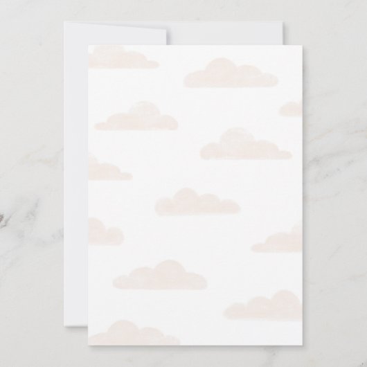 Invitation Nous pouvons attendre un Baby shower neutre pour l (Dos)