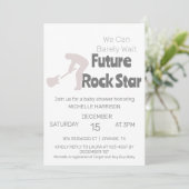 Invitation Nous pouvons attendre un Baby shower neutre pour l (Debout devant)