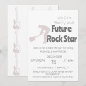 Invitation Nous pouvons attendre un Baby shower neutre pour l (Devant / Derrière)