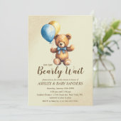 Invitation Nous pouvons Baby shower d'attente précoce (Debout devant)