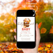 Invitation Nous pouvons Bearly Wait Baby shower, Automne mini