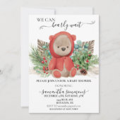 Invitation Nous pouvons difficilement attendre Baby Shower No (Devant)