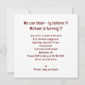 Invitation Nous pouvons le croire à l'oeil nu ! anniversaire  (Dos)