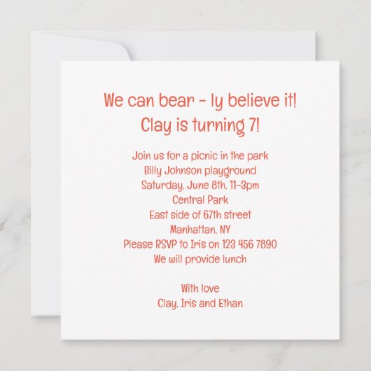 Invitation Nous pouvons le croire à l'oeil nu ! Anniversaire (Dos)