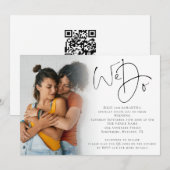 Invitation Nous réalisons un code QR de photo de script pour  (Devant / Derrière)