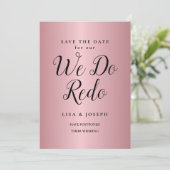 Invitation Nous refaisons le mariage reporté nouvelle date Ro (Debout devant)