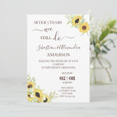 Invitation Nous renouvelons encore les vœux de mariage Annive (Debout devant)