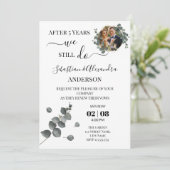 Invitation Nous renouvelons encore les vœux de mariage Annive (Debout devant)