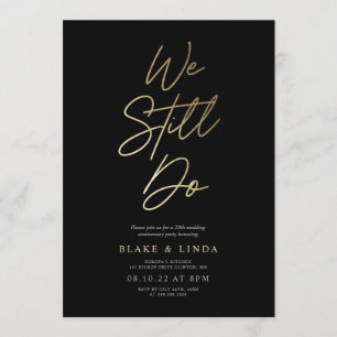 Invitation Nous renouvelons encore nos vœux de mariage