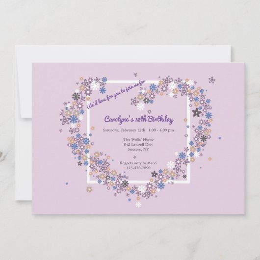 Invitation Nous serions ravis que vous vous joigniez à nous (Devant)