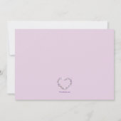 Invitation Nous serions ravis que vous vous joigniez à nous (Dos)