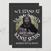 INVITATION NOUS SOMMES À ARMAGEDON ET DIP NET SAUMON (Devant / Derrière)