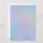 Invitation Nous sommes au-dessus de la lune petit lapin petit (Dos)