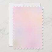 Invitation Nous sommes au-dessus de la lune petit lapin petit (Dos)