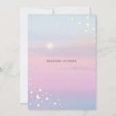 Invitation Nous sommes au-dessus de la lune Révélation de gen (Dos)