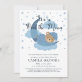 Invitation Nous sommes au-dessus de la lune Sleeping Bear Bab (Devant)