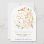 Invitation Nous sommes au-dessus du Baby shower de la lune Fl (Devant)