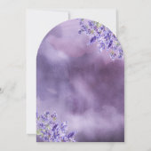 Invitation Nous sommes au-dessus du Baby shower Lavender Arch (Dos)