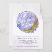 Invitation Nous sommes au-dessus du Baby shower Lavender Arch (Devant)