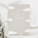 Invitation Nous sommes dans le nuage neuf Baby shower neutre<br><div class="desc">Invitations amis et famille à partager la joie de l'arrivée de votre petite personne avec cette invitation de baby shower "nuage neuf" neutre genre.</div>