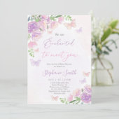 Invitation Nous sommes enchantés de vous rencontrer fille Bab (Debout devant)