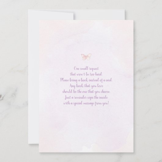 Invitation Nous sommes enchantés de vous rencontrer fille Bab (Dos)