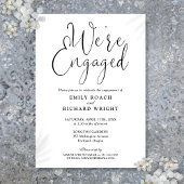 Invitation Nous sommes engagés Black and White Engagement Par