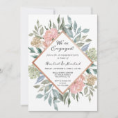 Invitation Nous sommes engagés dans le groupe Rustic Floral F (Devant)