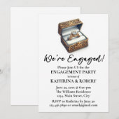 Invitation Nous sommes engagés ! Élégante Partie d'engagement (Devant / Derrière)