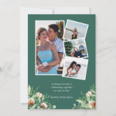 Invitation Nous sommes engagés Eucalyptus Floral Simple Fianç (Dos)