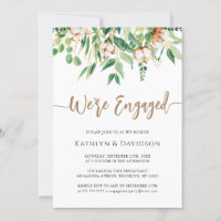 Nous sommes engagés Eucalyptus Floral Simple Fianç