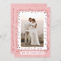Nous sommes engagés Pink Hearts Photo Engagement P