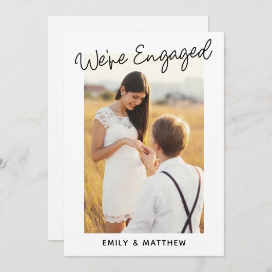 Invitation Nous sommes engagés pour une partie d'engagement p (Devant / Derrière)