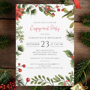 Invitation Nous sommes engagés Red Berries