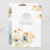 Invitation Nous sommes engagés Romantic Engagement Party Phot (Devant / Derrière)