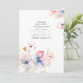 Invitation Nous sommes engagés Romantic Engagement Party Phot (Debout devant)