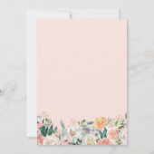 Invitation Nous sommes engagés Roses Floral Wreath Engagement (Dos)